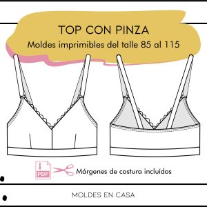Molderia imprimible Top con pinza