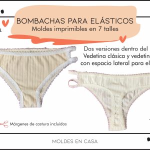 Pack Molderia Bombachas para elásticos