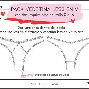 Pack molderia Vedetina less en "V" Francia + Vedetina less en V tiro alto
