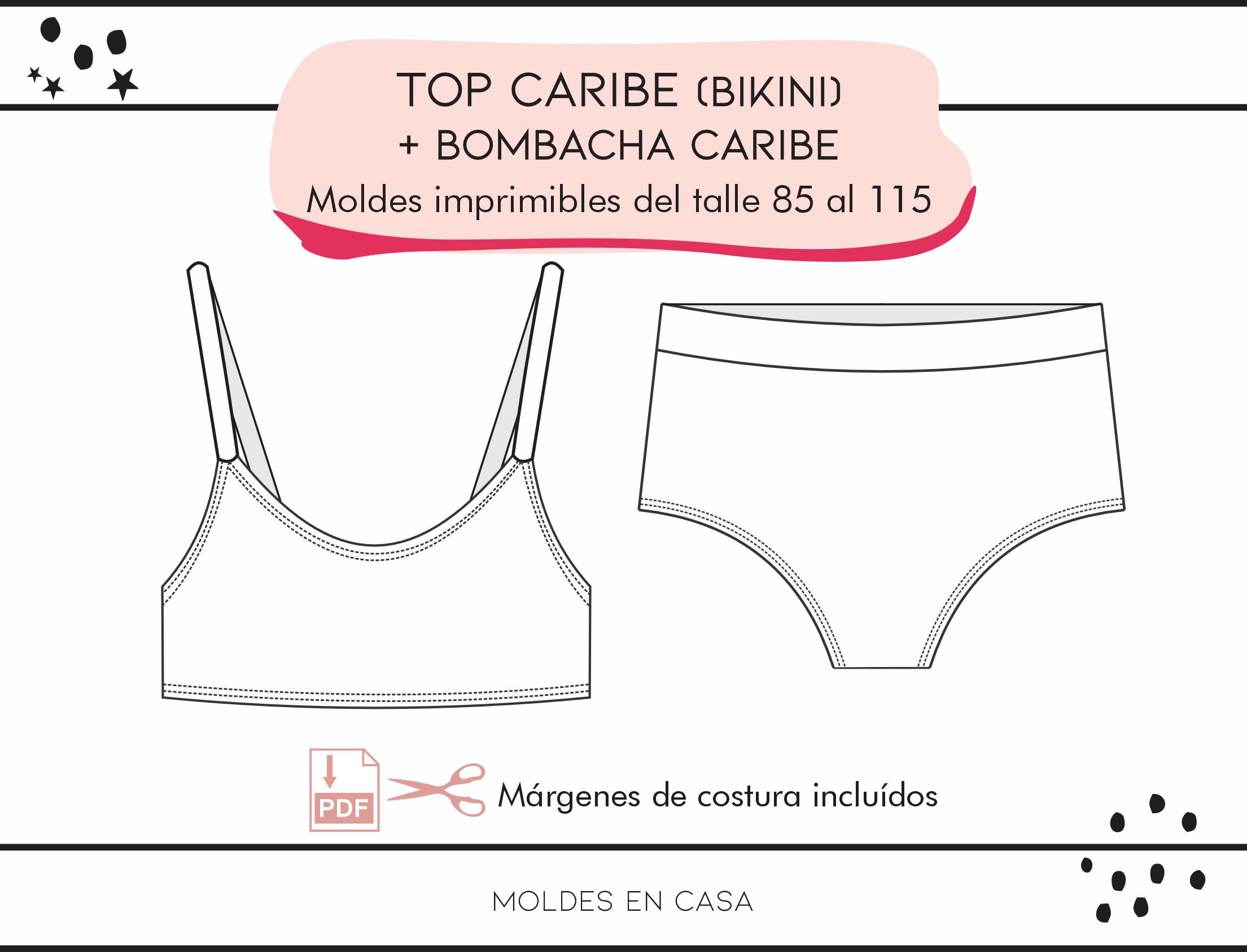 Conjunto Caribe Top + Bombacha con cintura Bikini - Imagen 2