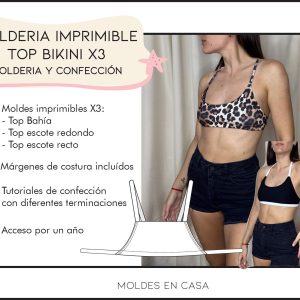 Molderia imprimibles Top Bikini X3