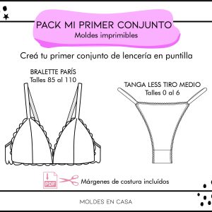 Pack moldes imprimibles - Mi primer conjunto 👙