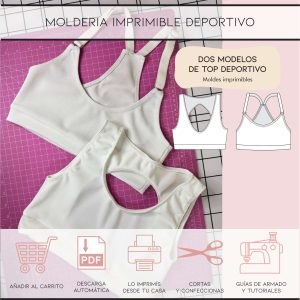 Pack Top deportivo espalda abierta + Top Brasil
