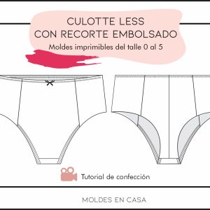 Molderia Culotte less con recorte y embolsado