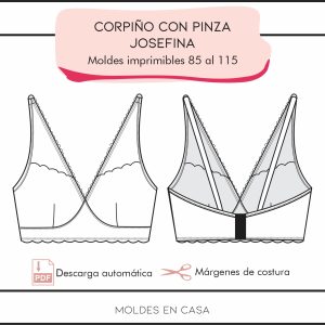 Molderia imprimible Corpiño con pinza Josefina